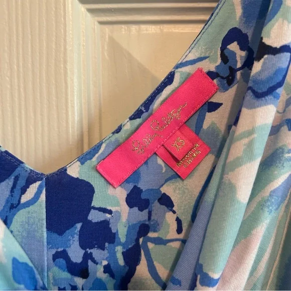 Lilly Pulitzer Sloane Maxi Dress in the Coastal Blue Catch N Keep Print - Picture 6 of 8